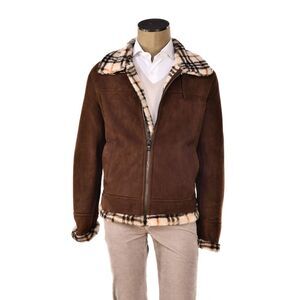 Hettabretz Suede Belted Shearling Overcoat